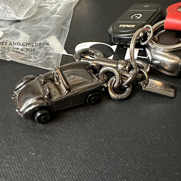 Coach Gunmetal Car Keychain - Picture 6 of 7